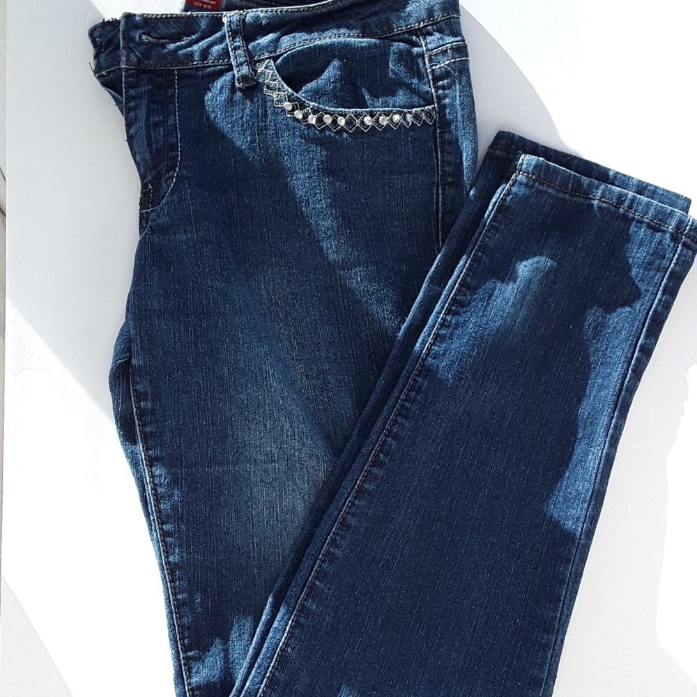 Women's Risque Red Slim Denim Jeans 9/10